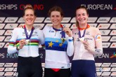 European Championships Munich 2022 - 2022 UEC Road Elite European Championships - Women's ITT - 17/08/2022 - arlen Reusser (SUI) - Ellen Van Dijk (NED) - Riejanne Markus (NED)  - photo Luca Bettini/UEC/SprintCyclingAgency?2022
